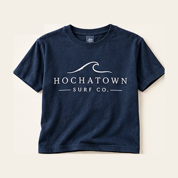 Logo Tee in Navy